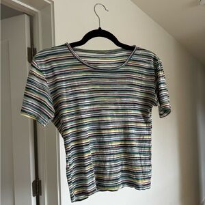 Vintage soft cotton ribbed top
